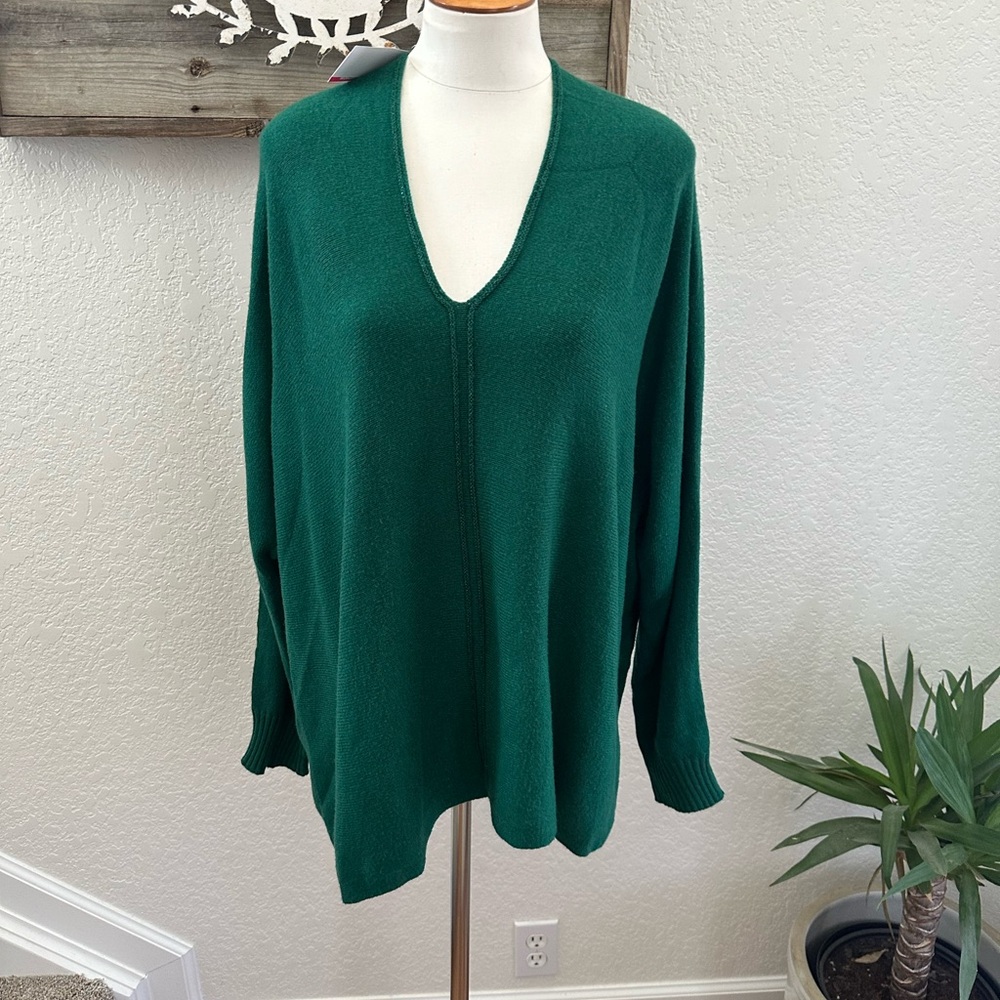 Lilly‎ Pulitzer Stevie Green V-Neck Women's Sweater size XL NWT